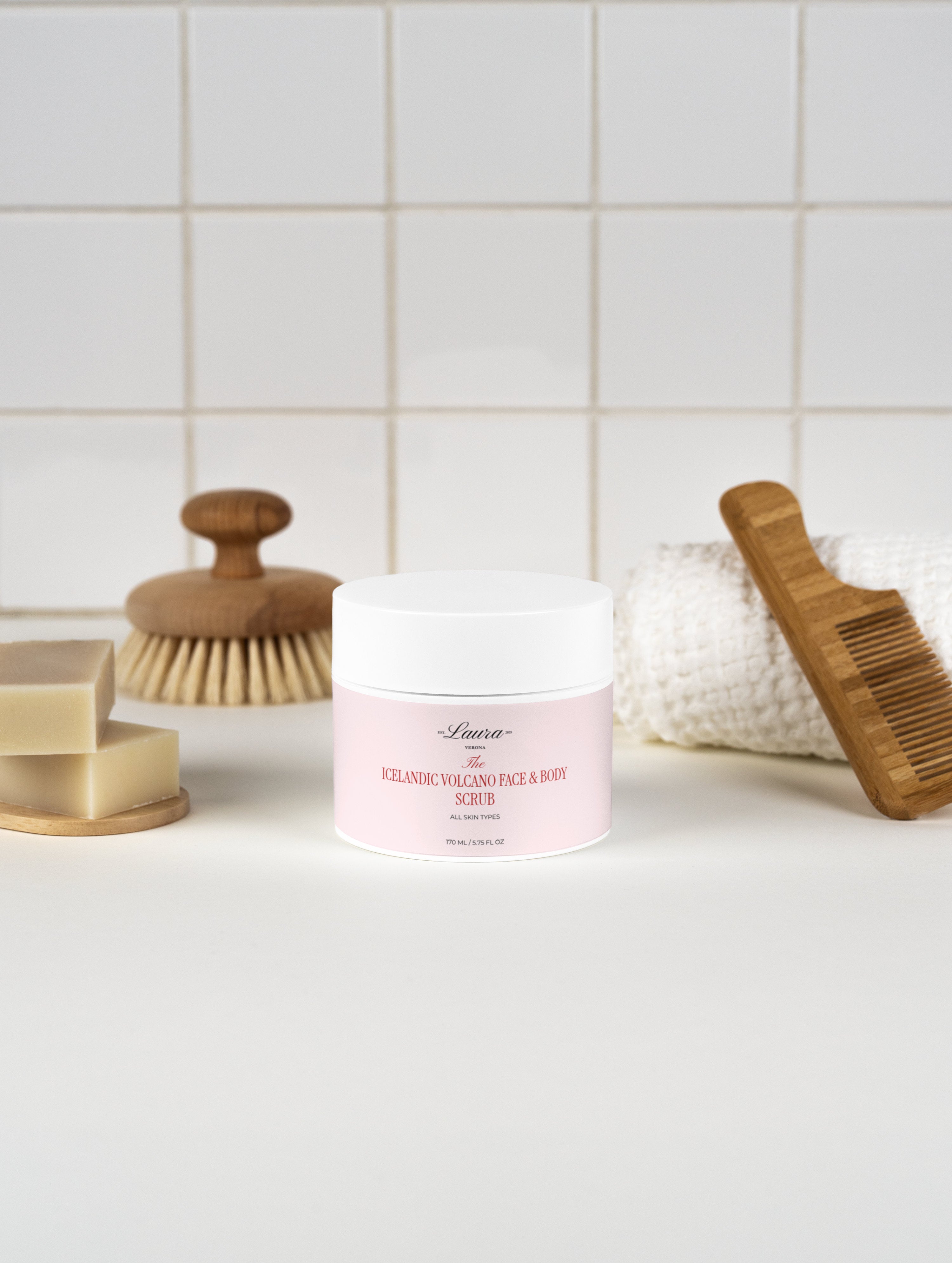 Esfoliante facial e corporal vulcão islandês